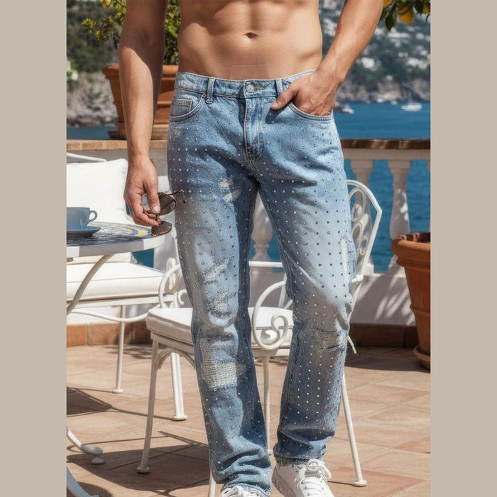 5JES01 Long Jeans Barraba With  Stone