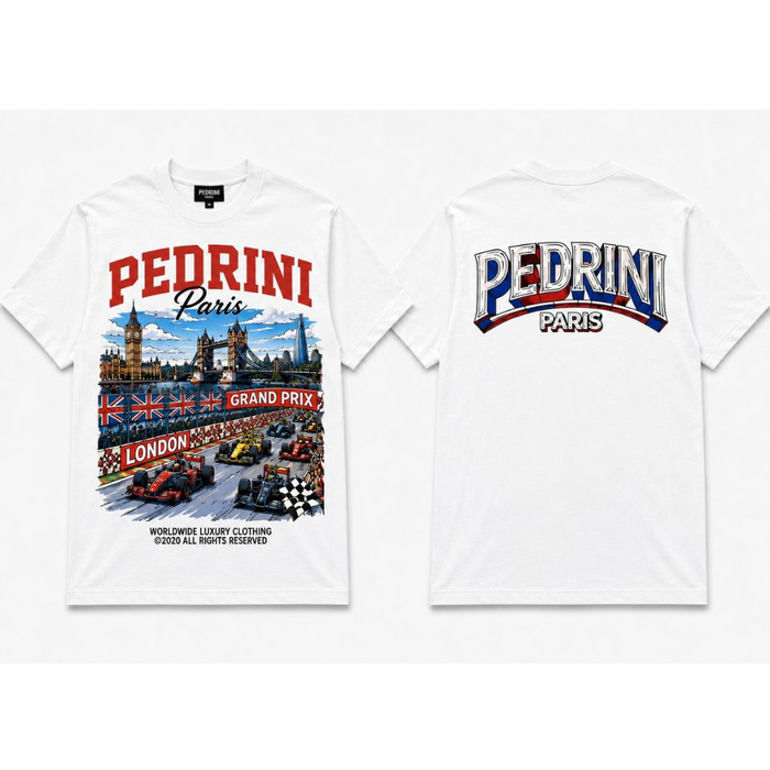 28008 T-shirt Pedrini Paris white
