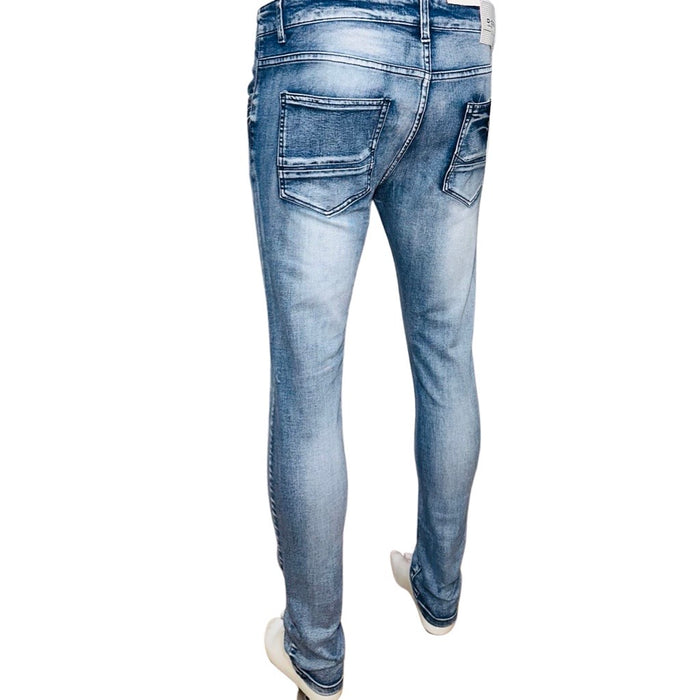 Slim Long Jeans Stone Wash