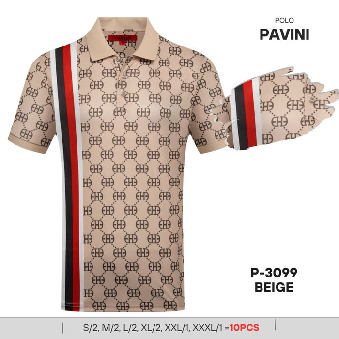 3099. Polo Shirt Pavini Beige