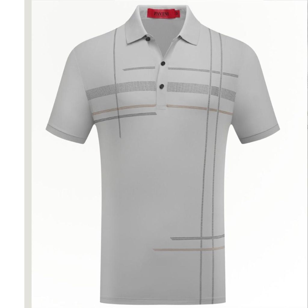 3171  Polo Shirt Pavini  LGrey