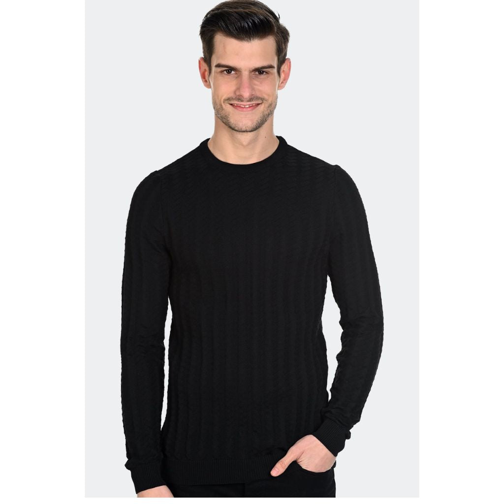 2675 A Mens Sweater LCR Black